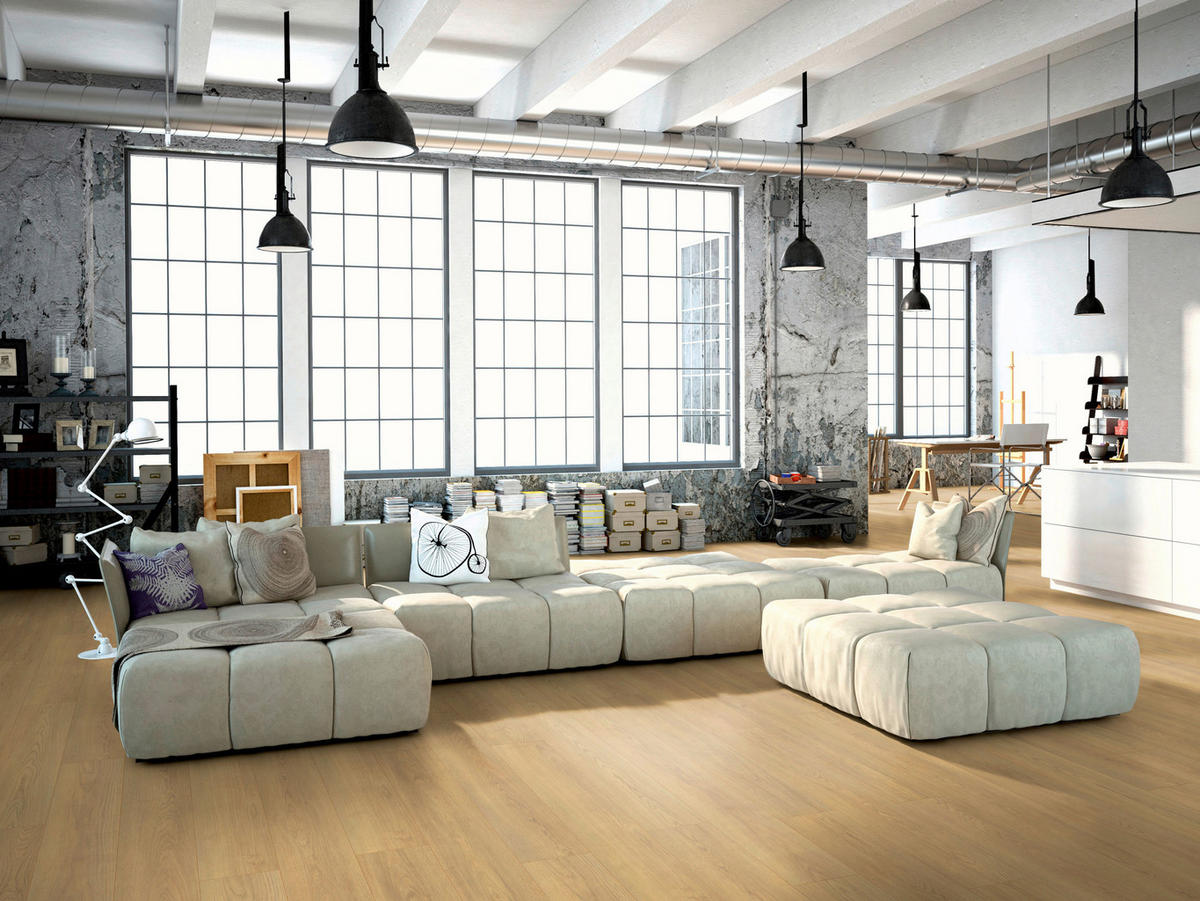 LAMINATBODEN Superior Standard plus  - Eichefarben, KONVENTIONELL, Holz (138.0/19.3/0.7cm)