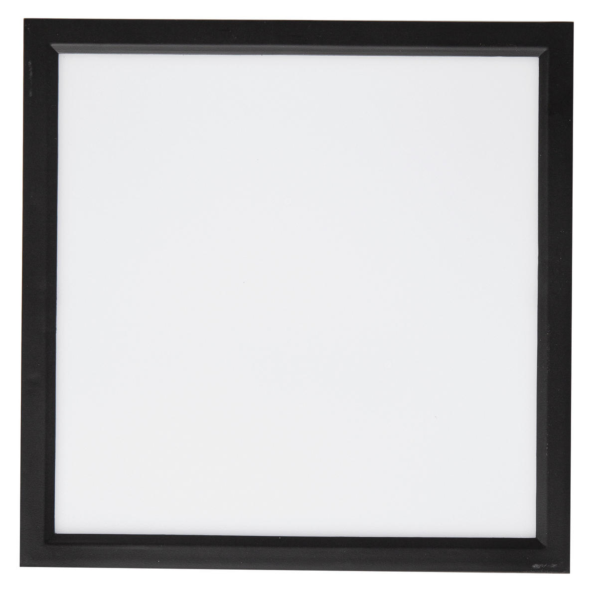 LED-DECKENLEUCHTE 30/30/3,6 cm   - Opal/Schwarz, Basics, Kunststoff/Metall (30/30/3,6cm) - Globo
