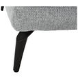 ECKSOFA in Flachgewebe Grau  - Schwarz/Grau, KONVENTIONELL, Textil/Metall (294/176cm) - Carryhome