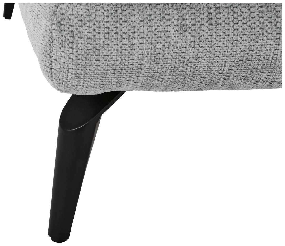 HÖRNSOFFA i flatväv grå  - svart/grå, Klassisk, metall/textil (294/176cm) - MID.YOU