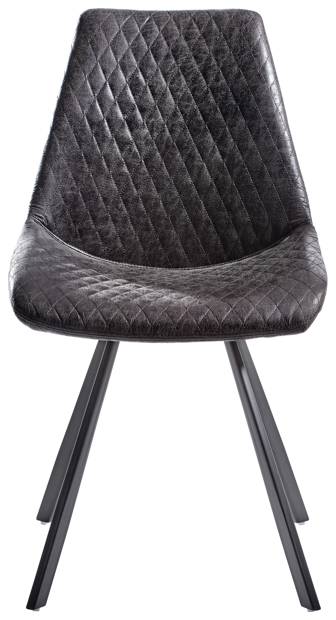 SCAUN in metal, textil gri  - gri, Trend, metal/textil (46/86/61cm) - Ambia Home