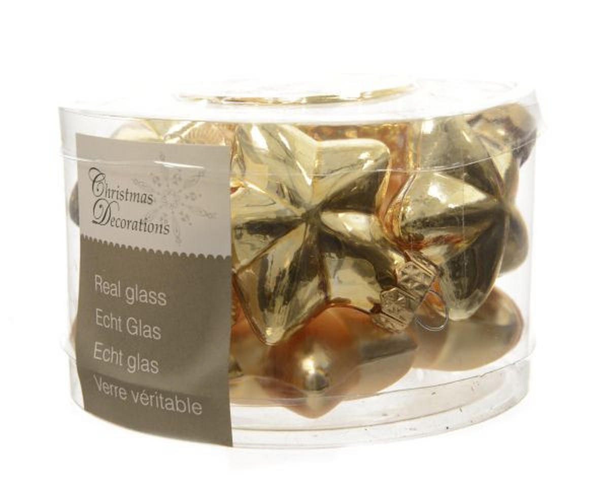 CHRISTBAUMANHÄNGER  - Goldfarben, LIFESTYLE, Glas (4/4,5/2cm)