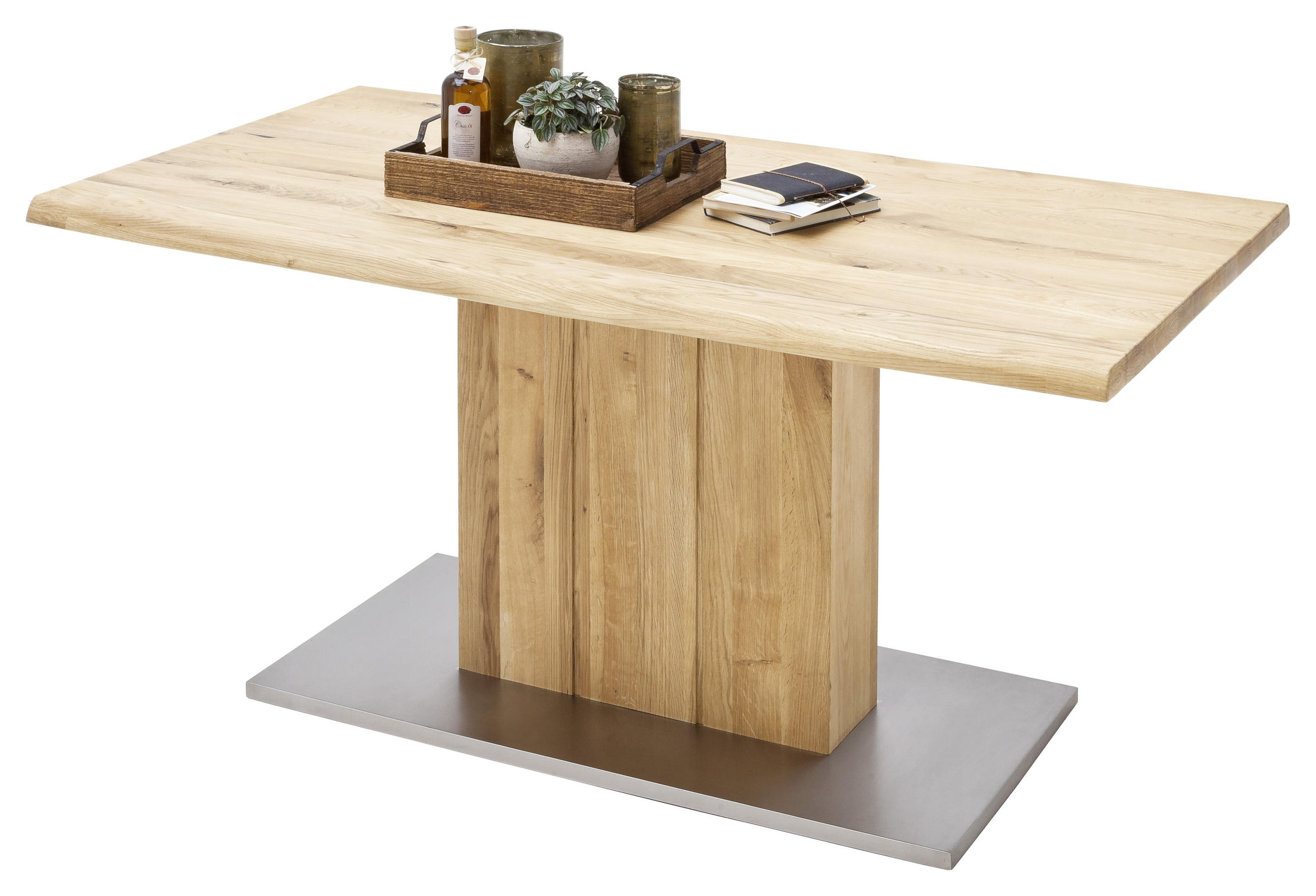 MATBORD i trä, metall, trämaterial 160/90/77 cm   - ekfärgad, Design, metall/trämaterial (160/90/77cm) - Livetastic
