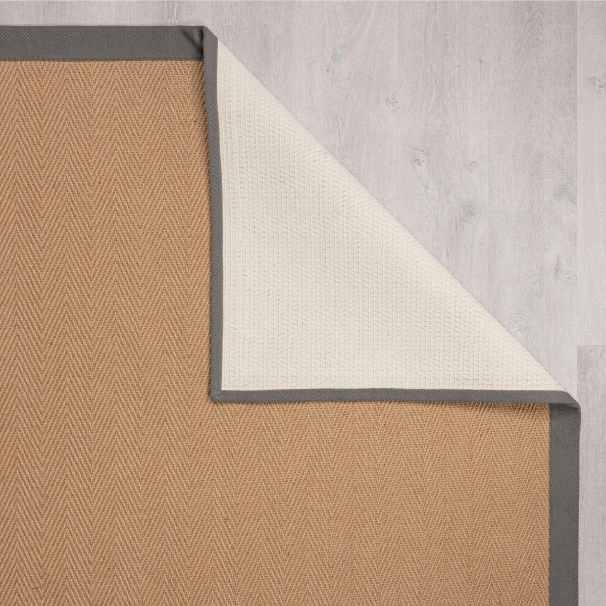 JUTETEPPICH 120/170 cm KIRA JUTE Grau, Naturfarben  - Naturfarben/Grau, KONVENTIONELL, Kunststoff/Textil (120/170cm)