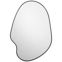 WANDSPIEGEL 50/70/1 cm    in Freiform  - Silberfarben/Schwarz, LIFESTYLE, Glas/Metall (50/70/1cm) - Ambia Home