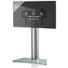 TV-RACK Silberfarben - Silberfarben, KONVENTIONELL, Glas/Metall (111/80/40cm)