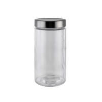 RECIPIENT DEPOZITARE ALIMENTE  1,7 l  - străveziu/culoare inox, Basics, plastic/sticlă (11/22cm) - Boxxx