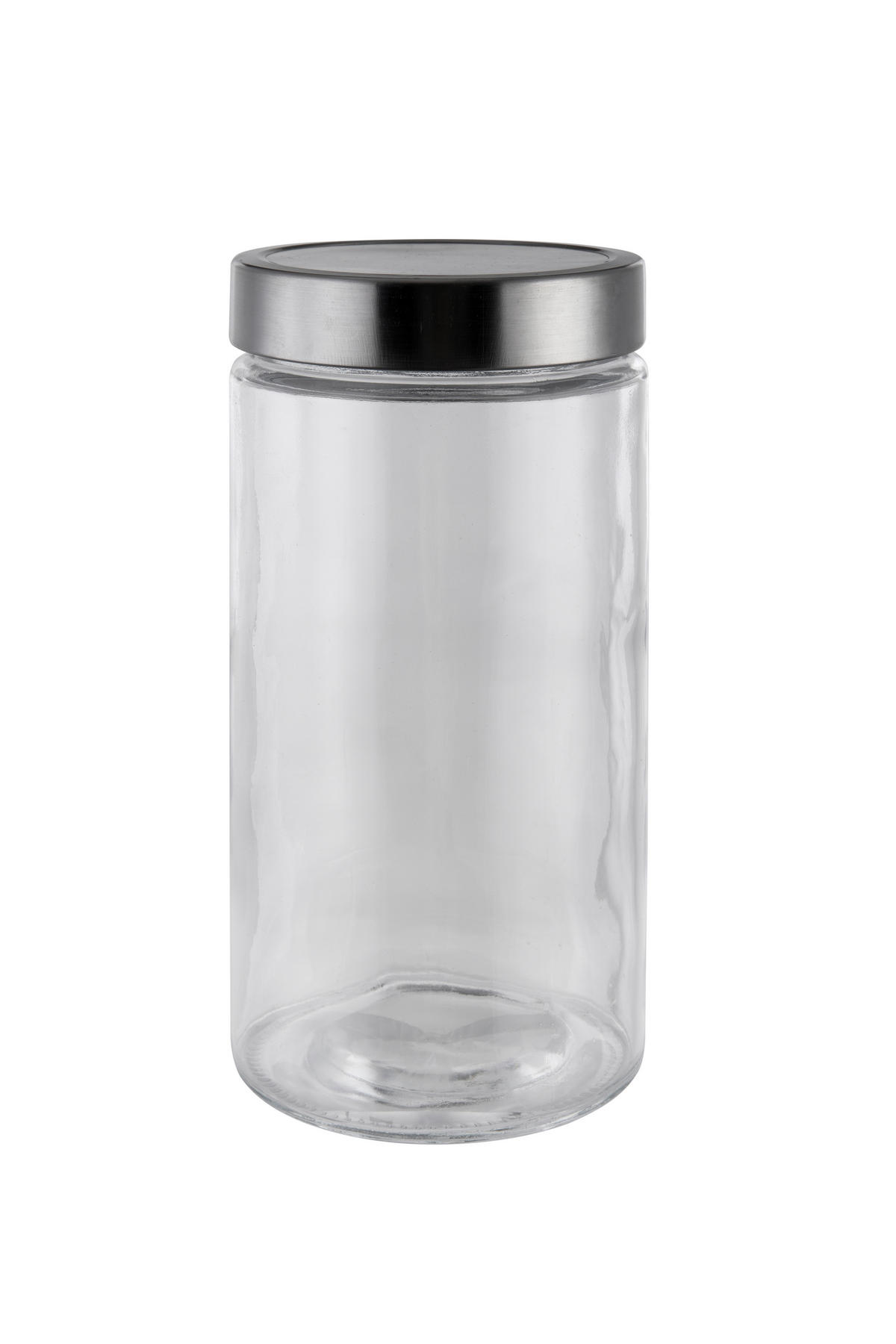 RECIPIENT DEPOZITARE ALIMENTE  1,7 l  - străveziu/culoare inox, Basics, plastic/sticlă (11/22cm) - Boxxx