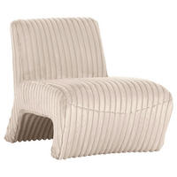 SESSEL in Cord Creme  - Creme/Schwarz, Konventionell, Kunststoff/Textil (68/72/89cm) - MID.YOU