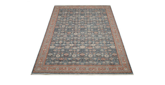 VINTAGE-TEPPICH 200/290 cm Picardie Blau, Terracotta  - Blau/Terracotta, Design, Textil (200/290cm) - Novel