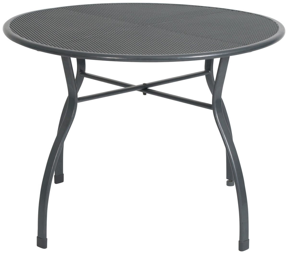 GARTENTISCH Metall Grau rund  - Grau, Basics, Metall (80/80/74cm) - Gardenson