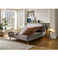 POLSTERBETT 160/200 cm  in Grau  - Eichefarben/Birkefarben, Design, Holz/Textil (160/200cm) - Xora