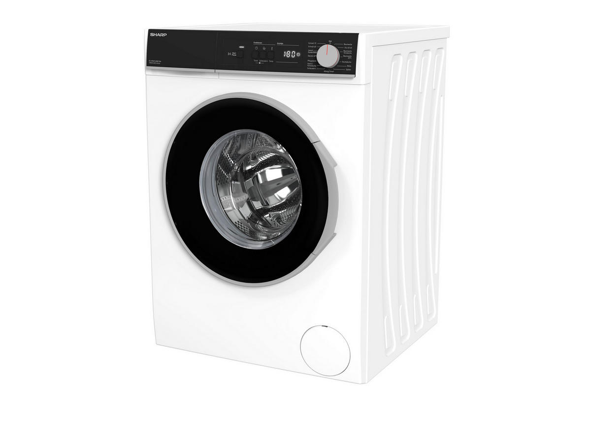 WASCHMASCHINE ES-NFA014BW1NA-DE  - Weiß, Basics, Glas/Kunststoff (59.7/84.5/58,2cm) - Sharp