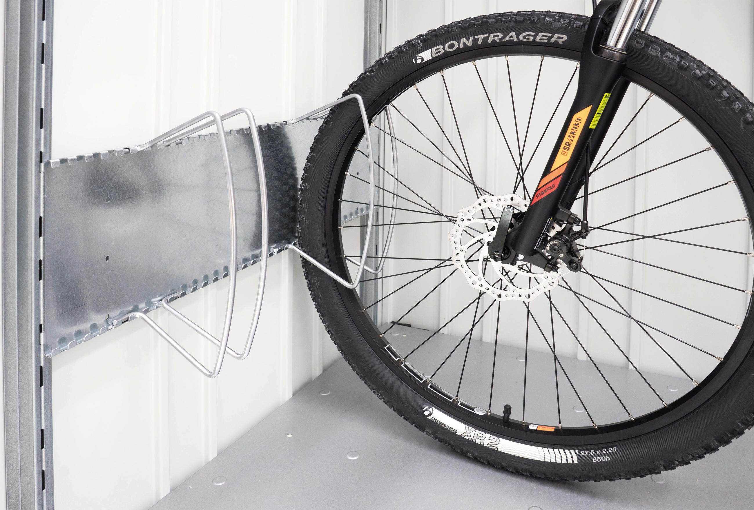 FAHRRADSTÄNDER 72/33/15 cm  - Alufarben, Design, Metall (72/33/15cm) - Biohort