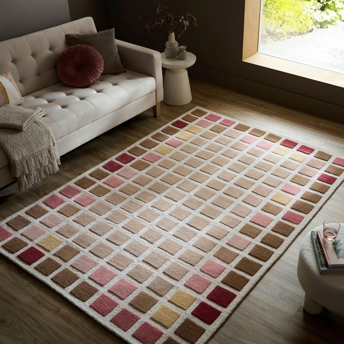 WOLLTEPPICH 140/200 cm Renga Pink rechteckig  - Pink, Basics, Textil (140/200cm) - Flair Rugs