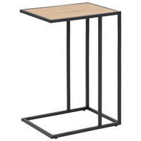 BEISTELLTISCH in Metall, Holzwerkstoff 43/35/63 cm  - Eichefarben/Schwarz, Trend, Holzwerkstoff/Metall (43/35/63cm) - Carryhome