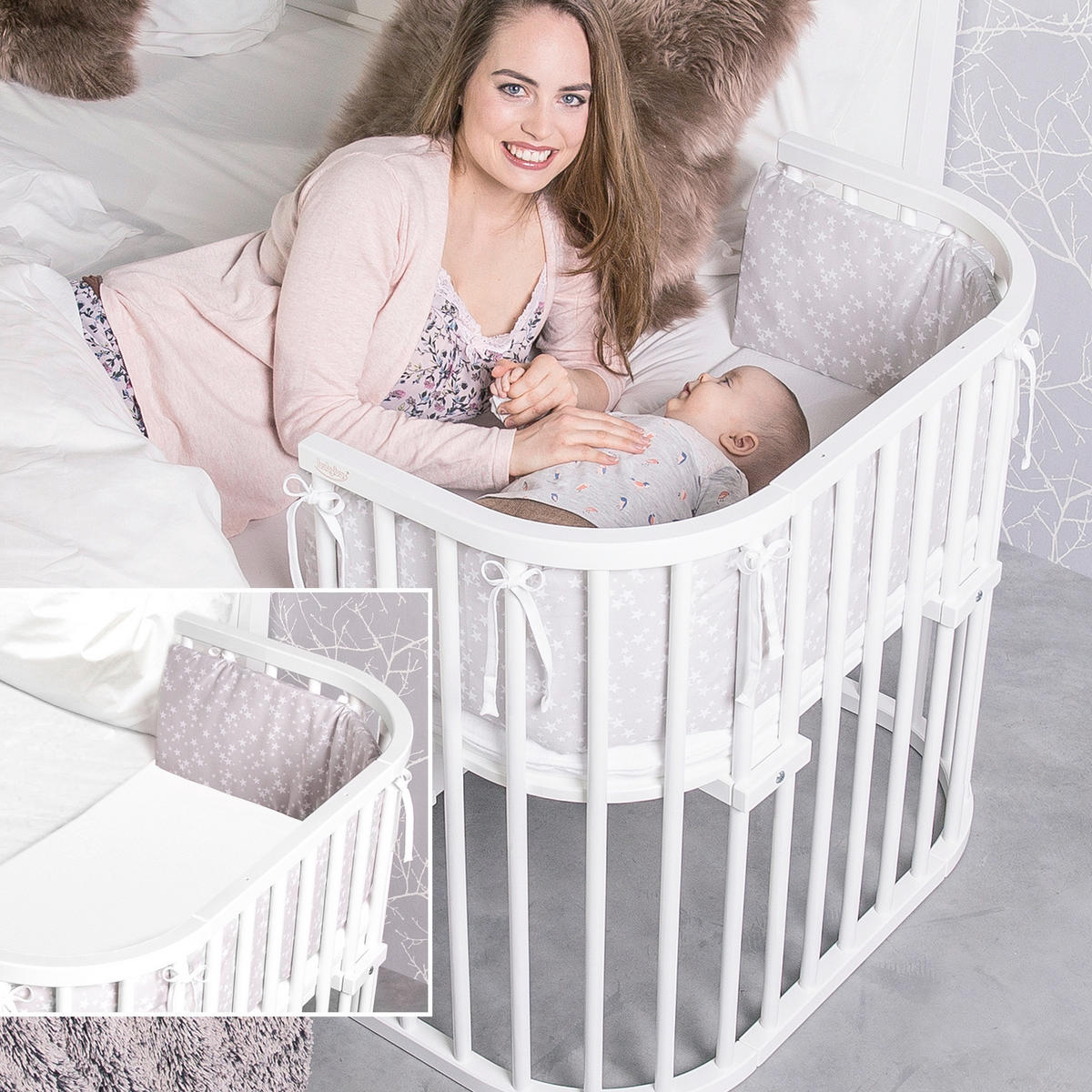 KINDERSPANNLEINTUCH  89/50/5 cm  - Beige, Basics, Textil (89/50/5cm) - Babybay