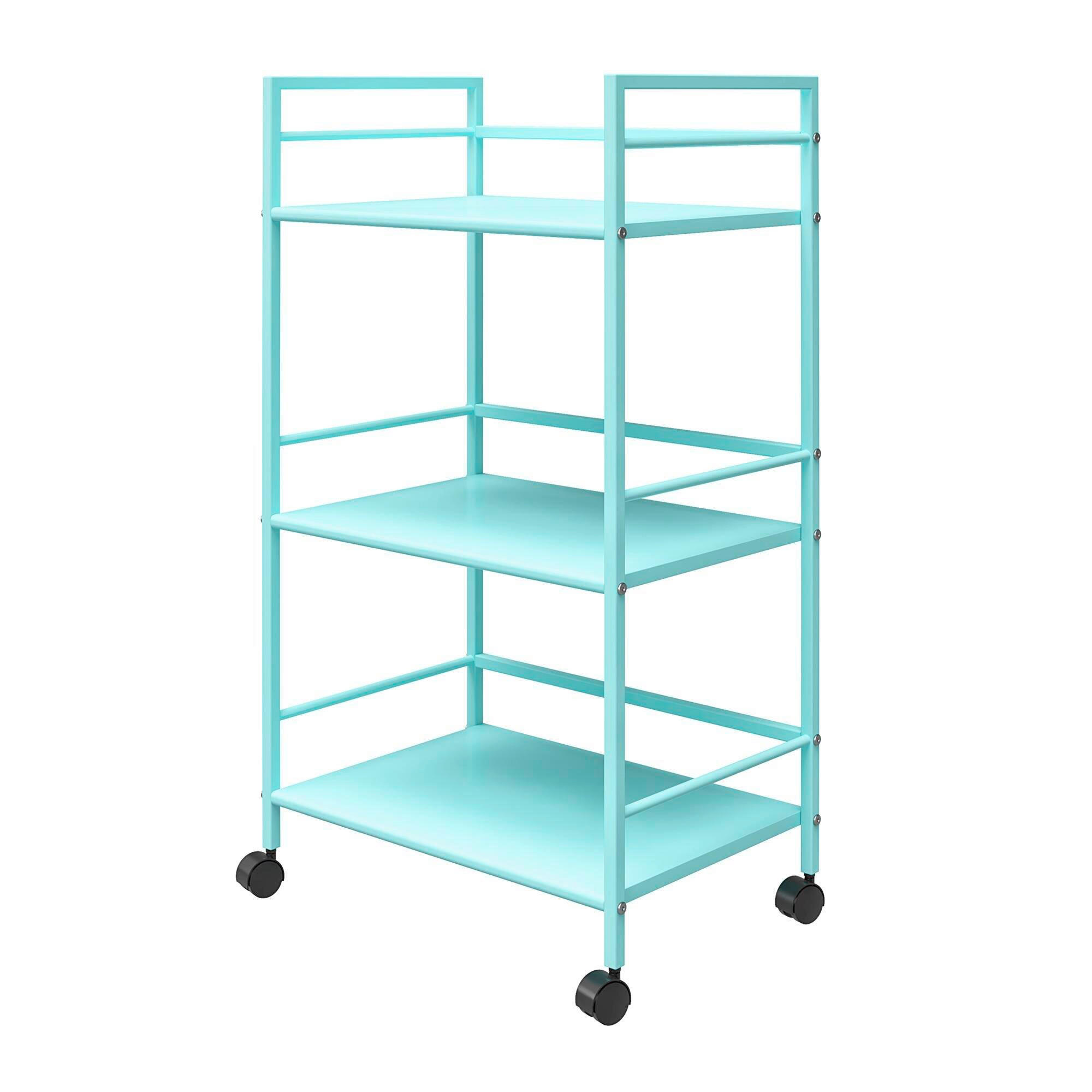 SERVIERWAGEN , Mintgrün  - Mintgrün, Design, Kunststoff/Metall (43/77/29cm) - MID.YOU
