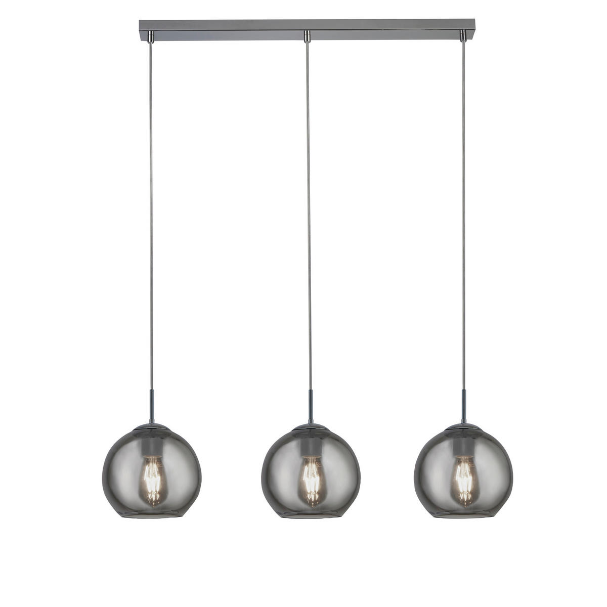 VISEČA SVETILKA  Balls   81/25/150 cm        60 W  - barve kroma, Basics, kovina/steklo (81/25/150cm)