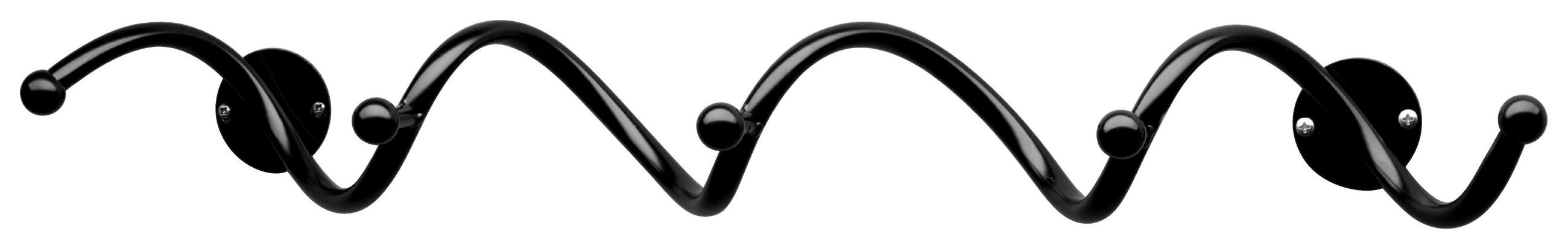 GARDEROBENLEISTE  in Schwarz  - Schwarz, Design, Metall (67/9/14cm) - Carryhome