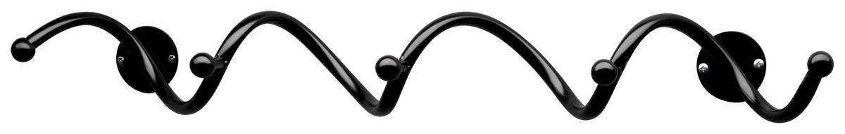 GARDEROBENLEISTE  in Schwarz  - Schwarz, Design, Metall (67/9/14cm) - Carryhome