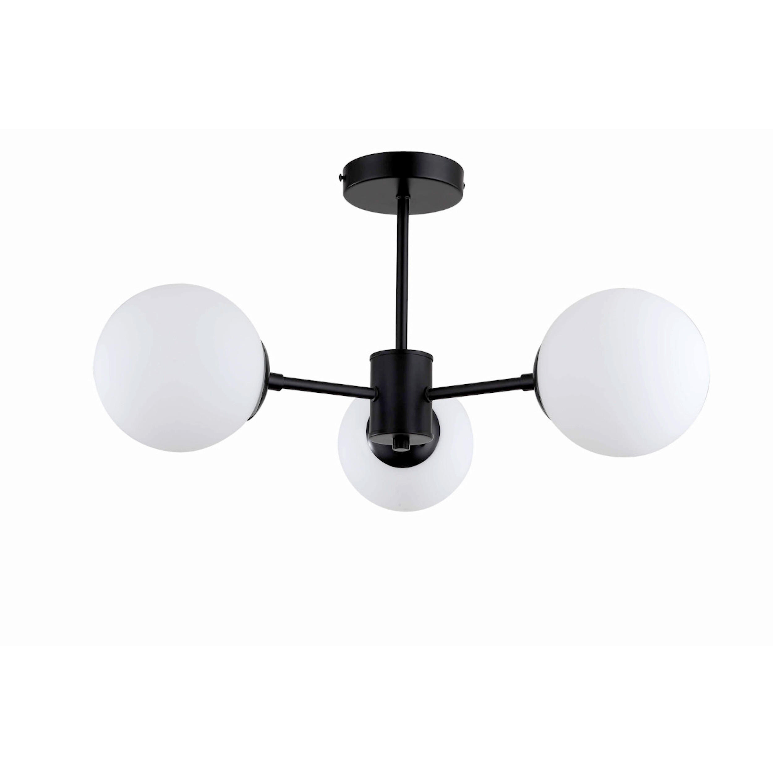 TAKLAMPA Roma  - svart, Klassisk, metall (30/60/60cm)