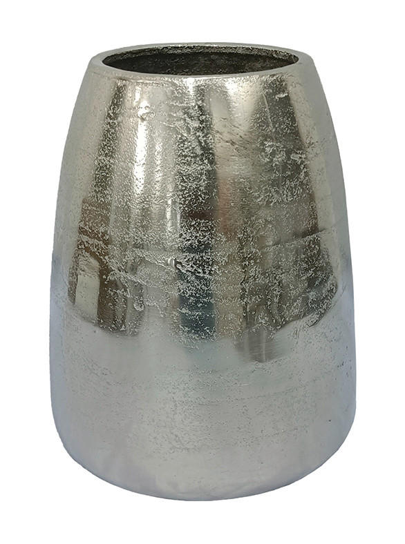VÁZA 23 cm  - nikkelszínű, Trend, fém (19,5/23cm) - Ambia Home