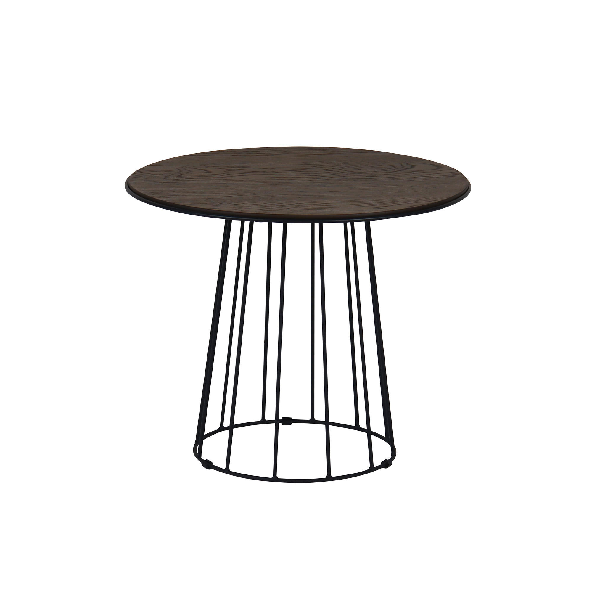 SOFFBORD i trä, metall 50/50/40 cm  - brun/svart, Modern, metall/trä (50/50/40cm) - Niels Andersson