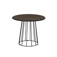 SOFFBORD i trä, metall 50/50/40 cm  - brun/svart, Modern, metall/trä (50/50/40cm) - Niels Andersson