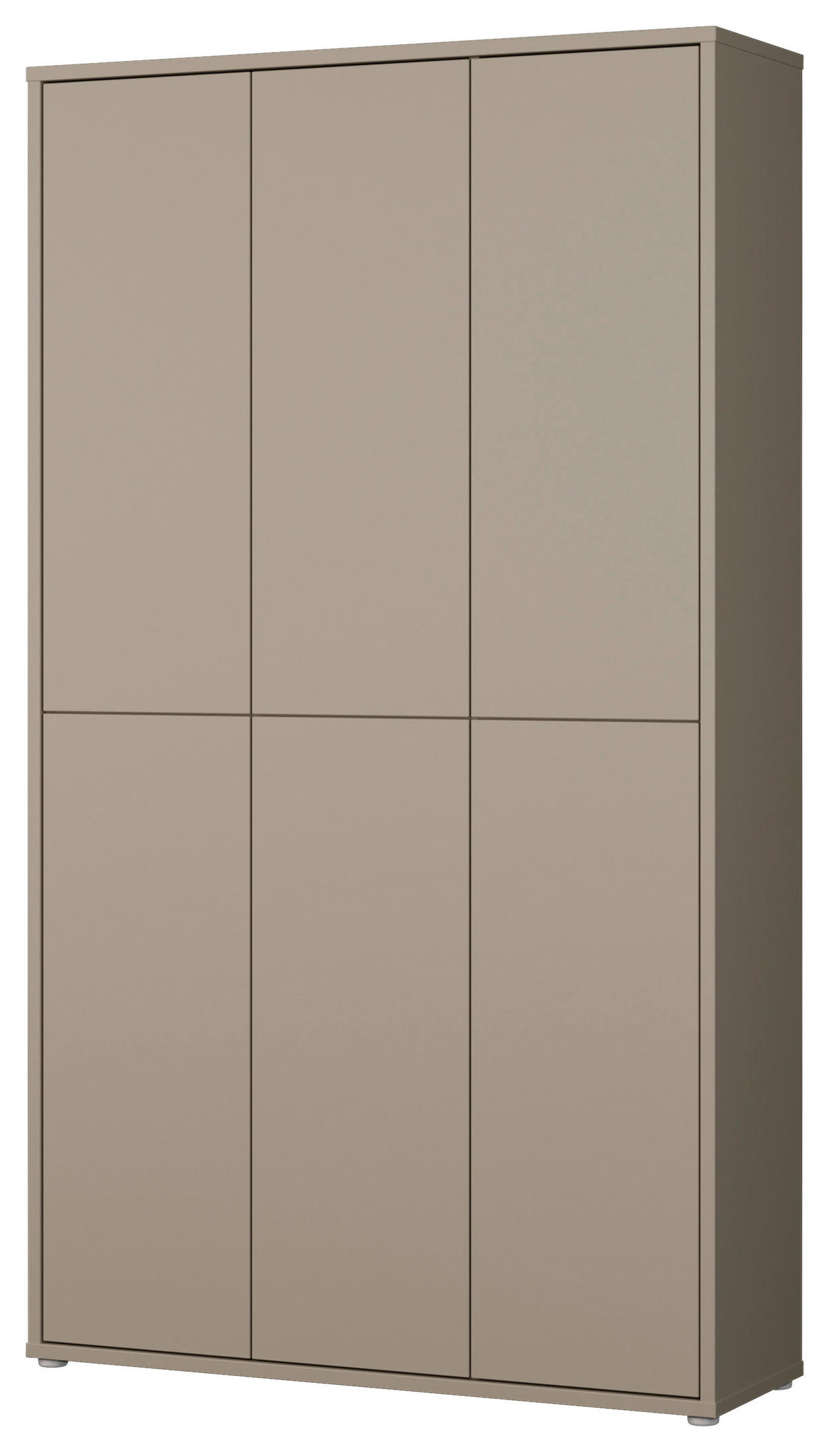 SCHUHSCHRANK  in 109,2/191,9/34,9 cm  - Taupe/Grau, MODERN, Holzwerkstoff/Kunststoff (109,2/191,9/34,9cm) - Modern Living