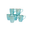 SET KAFFEMUGGAR 6 delar  - pastellblå, Trend, keramik (300ml) - Creatable
