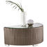 LOUNGEENDTEIL Kunststoffgeflecht Aluminium - Schwarz/Grau, Trend, Glas/Kunststoff (88/44/41cm) - Ambia Garden LOUNGEENDTEIL Kunststoffgeflecht Aluminium - Schwarz/Grau, Trend, Glas/Kunststoff (88/44/41cm) - Ambia Garden