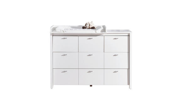 WICKELAUFSATZ Julija - Weiß, Trend, Holz (135/18/79cm) - My Baby Lou