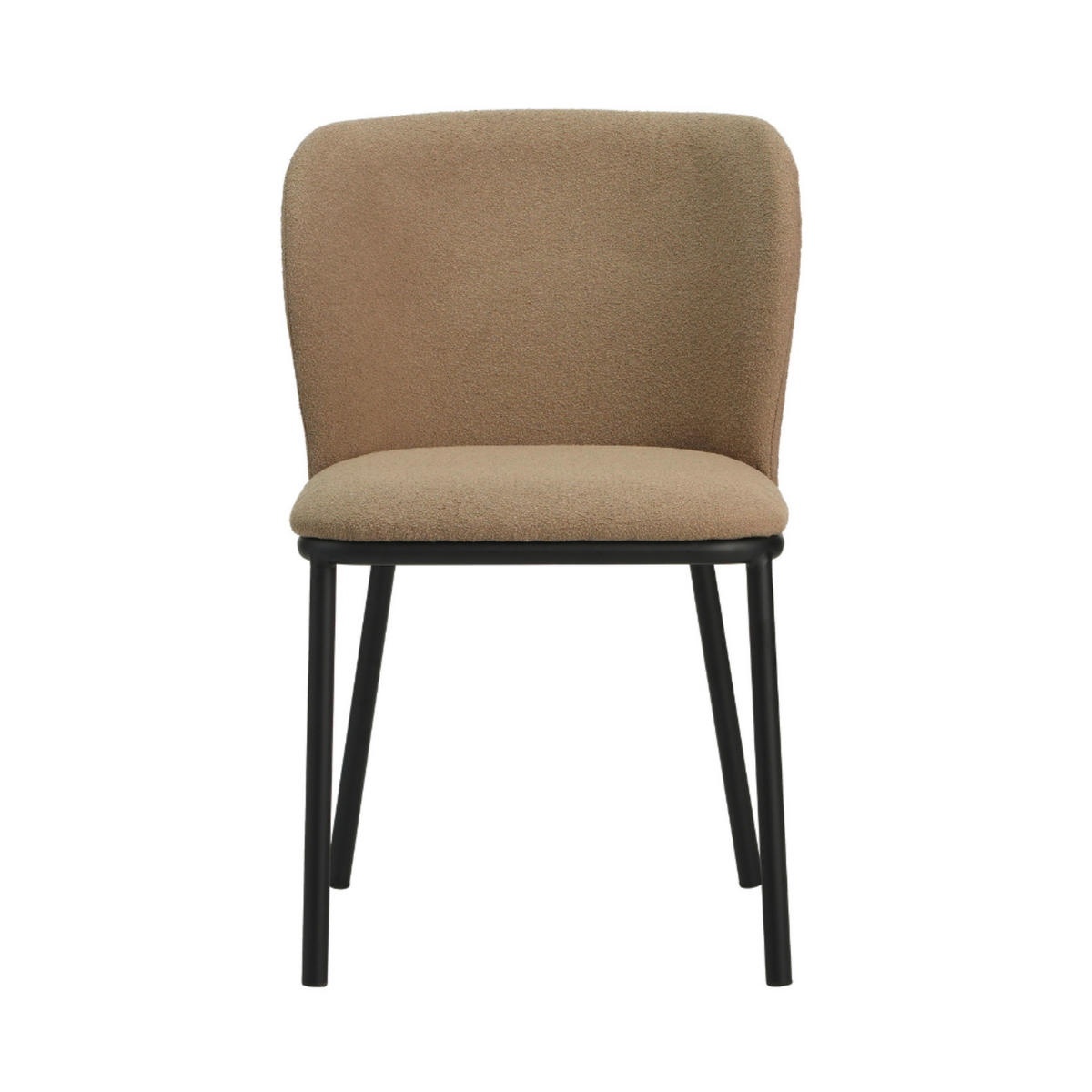 SADA STOLIČIEK 2 kus - sivohnedá/čierna, Modern, kov/textil (52/80/44cm) - MID.YOU