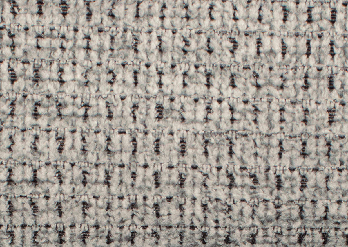 ECKSOFA in Struktur Silberfarben  - Silberfarben/Schwarz, Modern, Textil/Metall (235/275cm) - Cantus