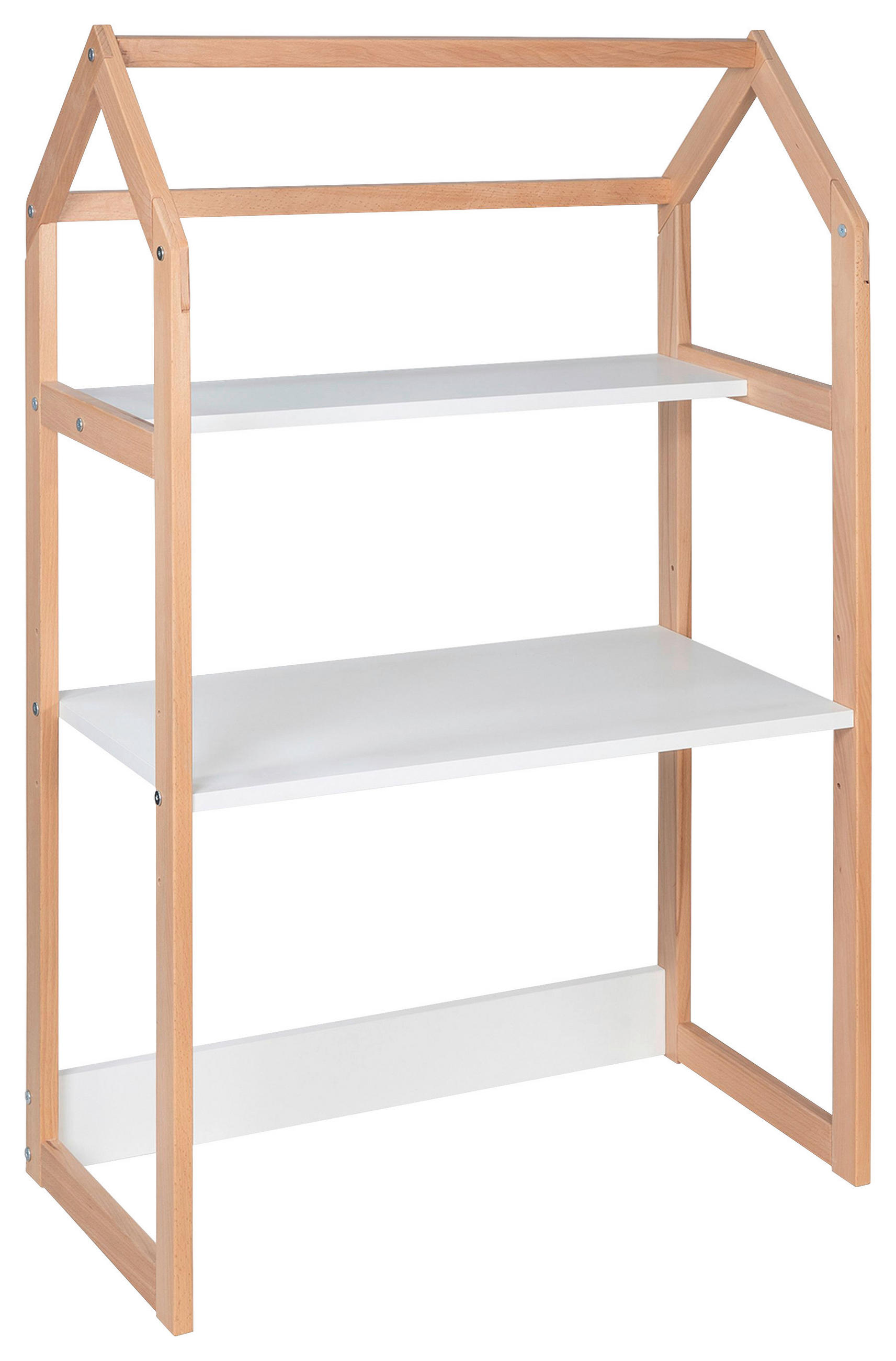 KINDERSCHREIBTISCH Buche massiv  - Naturfarben/Weiß, Trend, Holz (80/122/40cm) - My Baby Lou