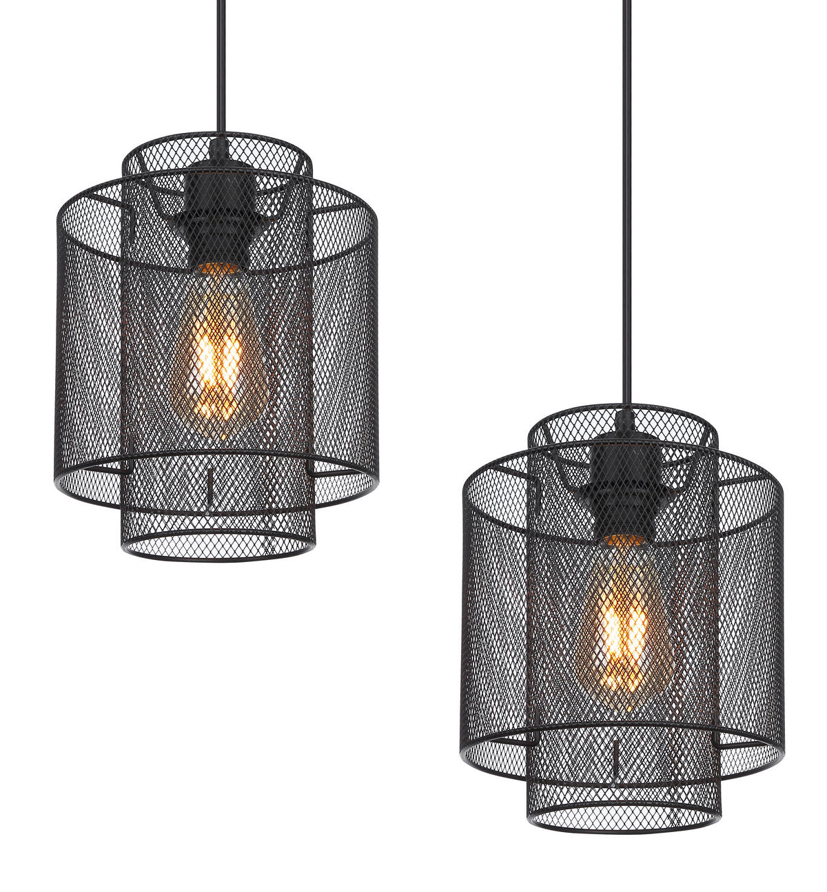 HÄNGELEUCHTE 98/20/120 cm   - Schwarz, Basics, Metall (98/20/120cm) - Globo