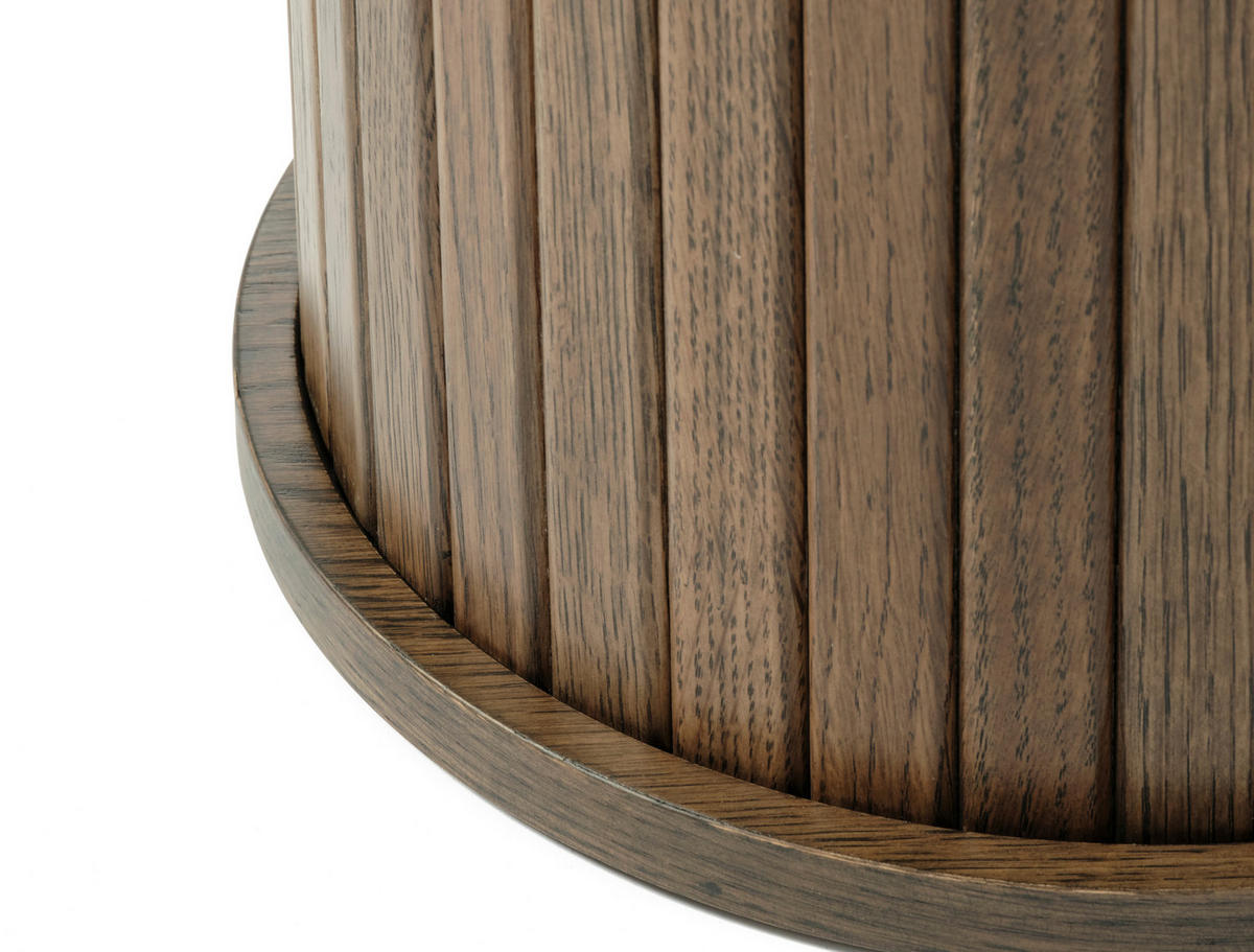 BEISTELLTISCH 50/50/55 cm furniert Eichefarben rund  - Eichefarben, Trend, Holzwerkstoff (50/50/55cm) - home24