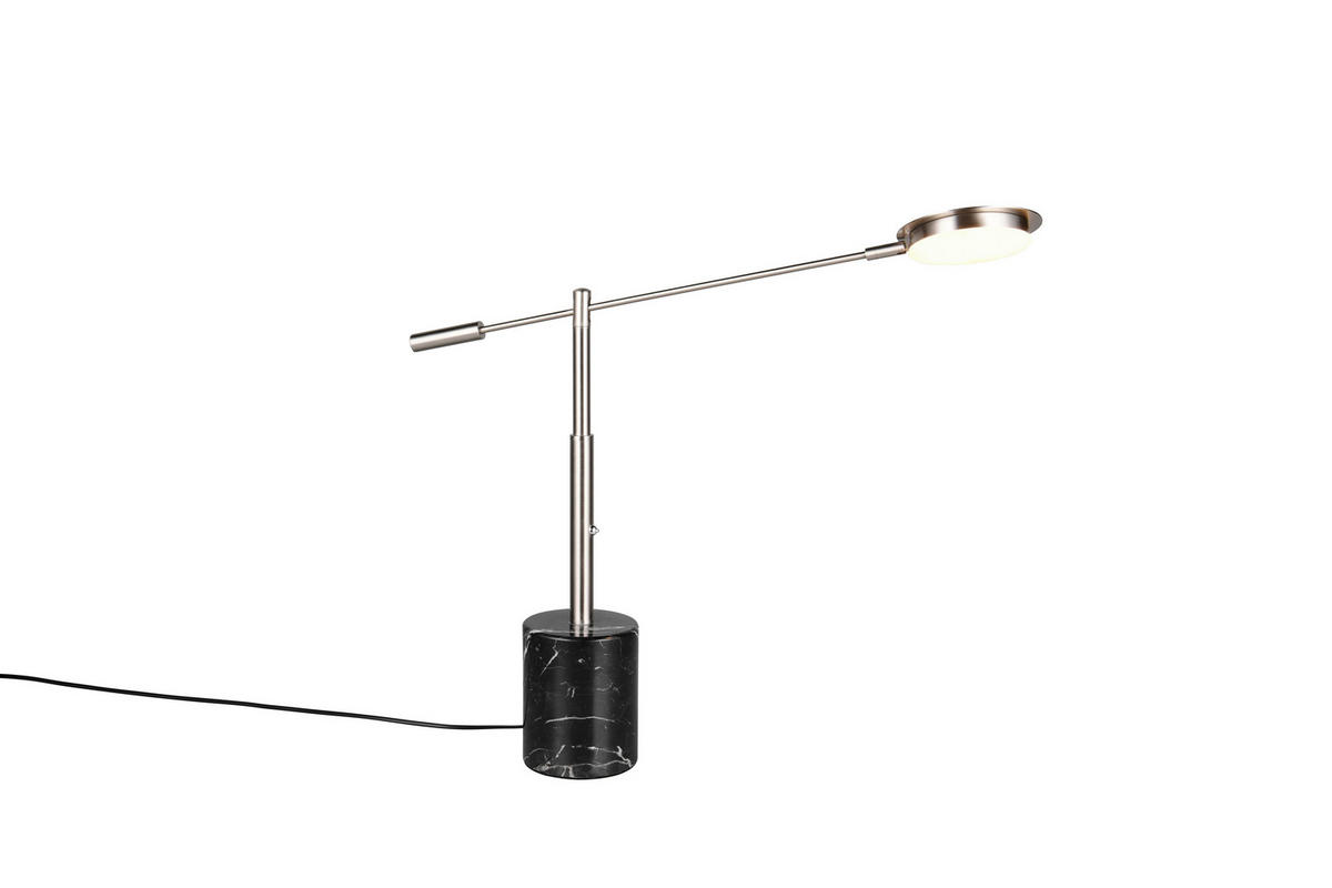 LED-TISCHLEUCHTE Fiore   - Schwarz/Nickelfarben, KONVENTIONELL, Stein/Metall (65/12/47cm) - Trio Leuchten