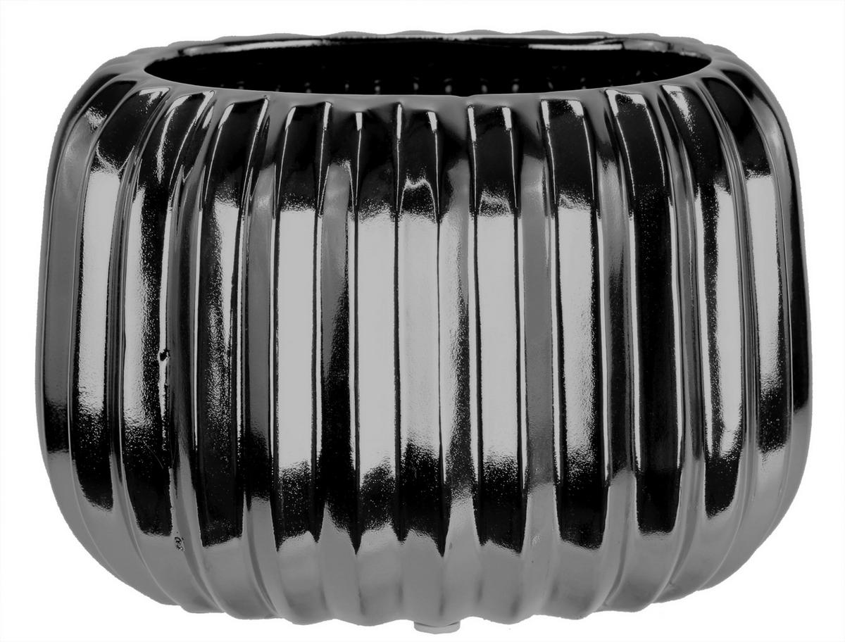 DEKOVASE   - Schwarz Hochglanz, Basics (17/12/13cm)