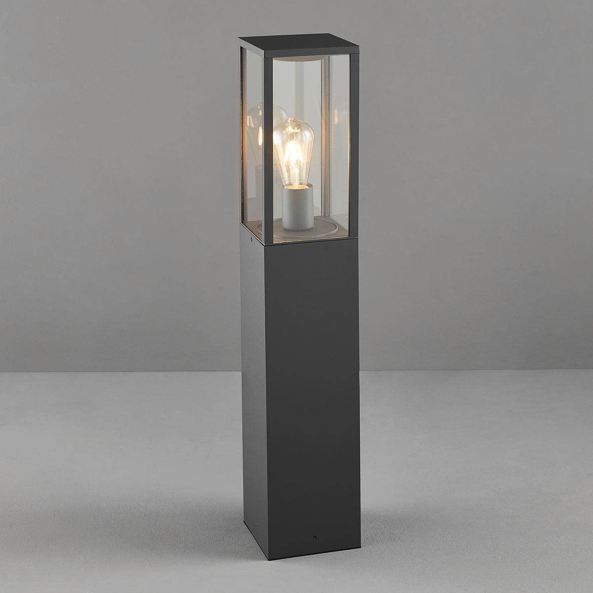 WEGELEUCHTE 14/14/80 cm   - Anthrazit, Trend, Glas/Metall (14/14/80cm) - Trio Leuchten