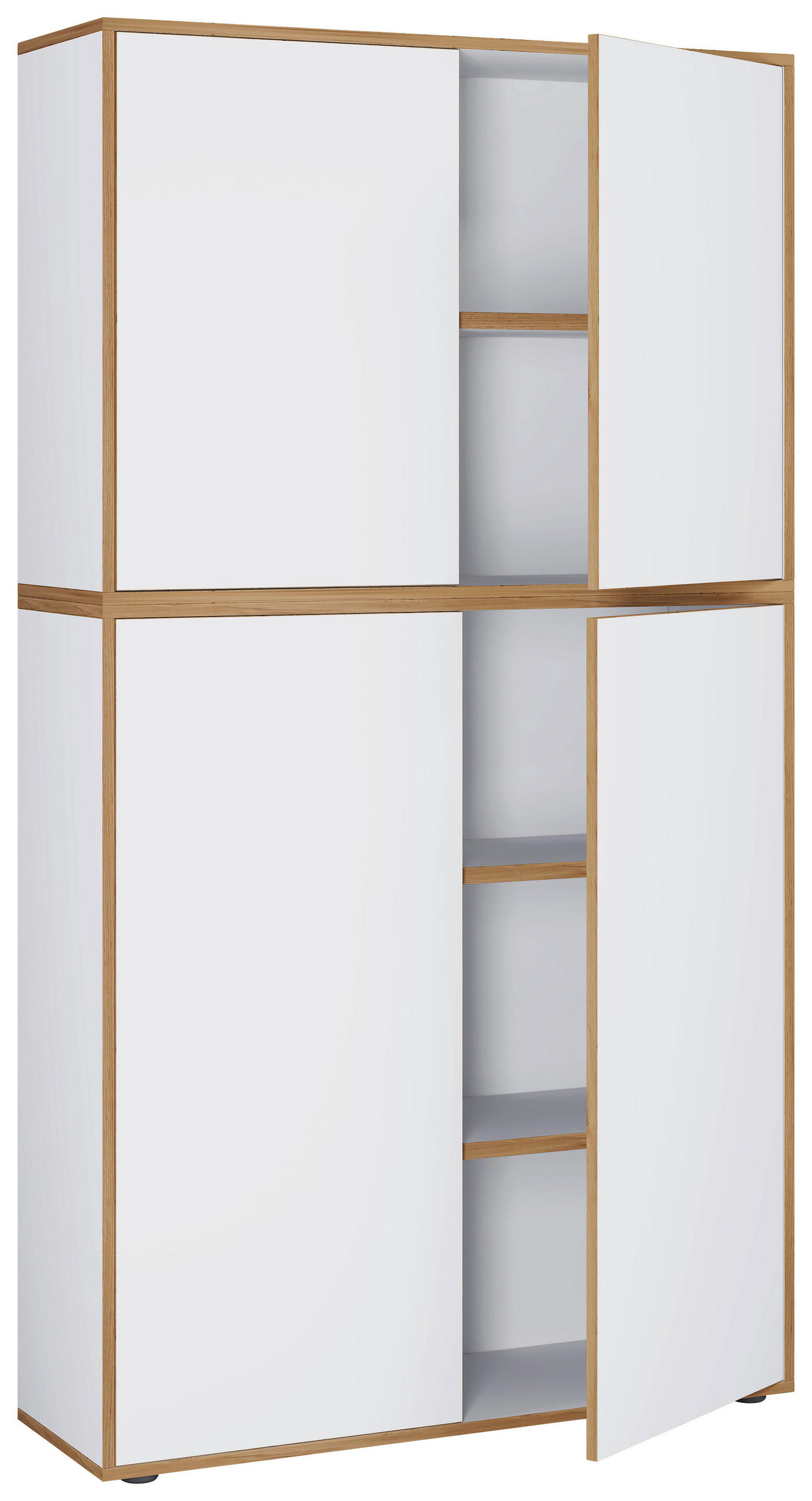 AKTENSCHRANK 100/183/33 cm  - Honigeiche/Weiß, Design, Holzwerkstoff (100/183/33cm) - MID.YOU