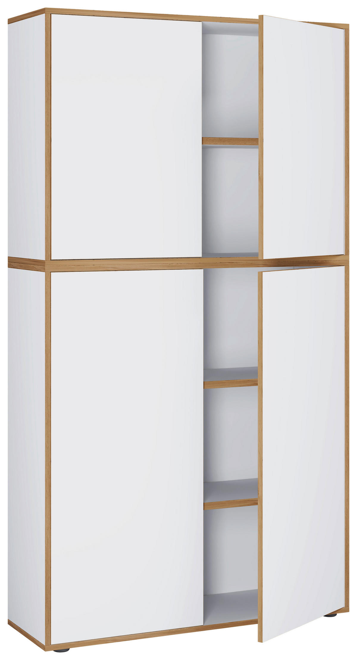 AKTENSCHRANK 100/183/33 cm  - Honigeiche/Weiss, Design, Holzwerkstoff (100/183/33cm) - MID.YOU
