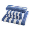 FROTTIERSET Split Stripes Blau 5-teilig  - Blau, Basics, Textil - Joop!