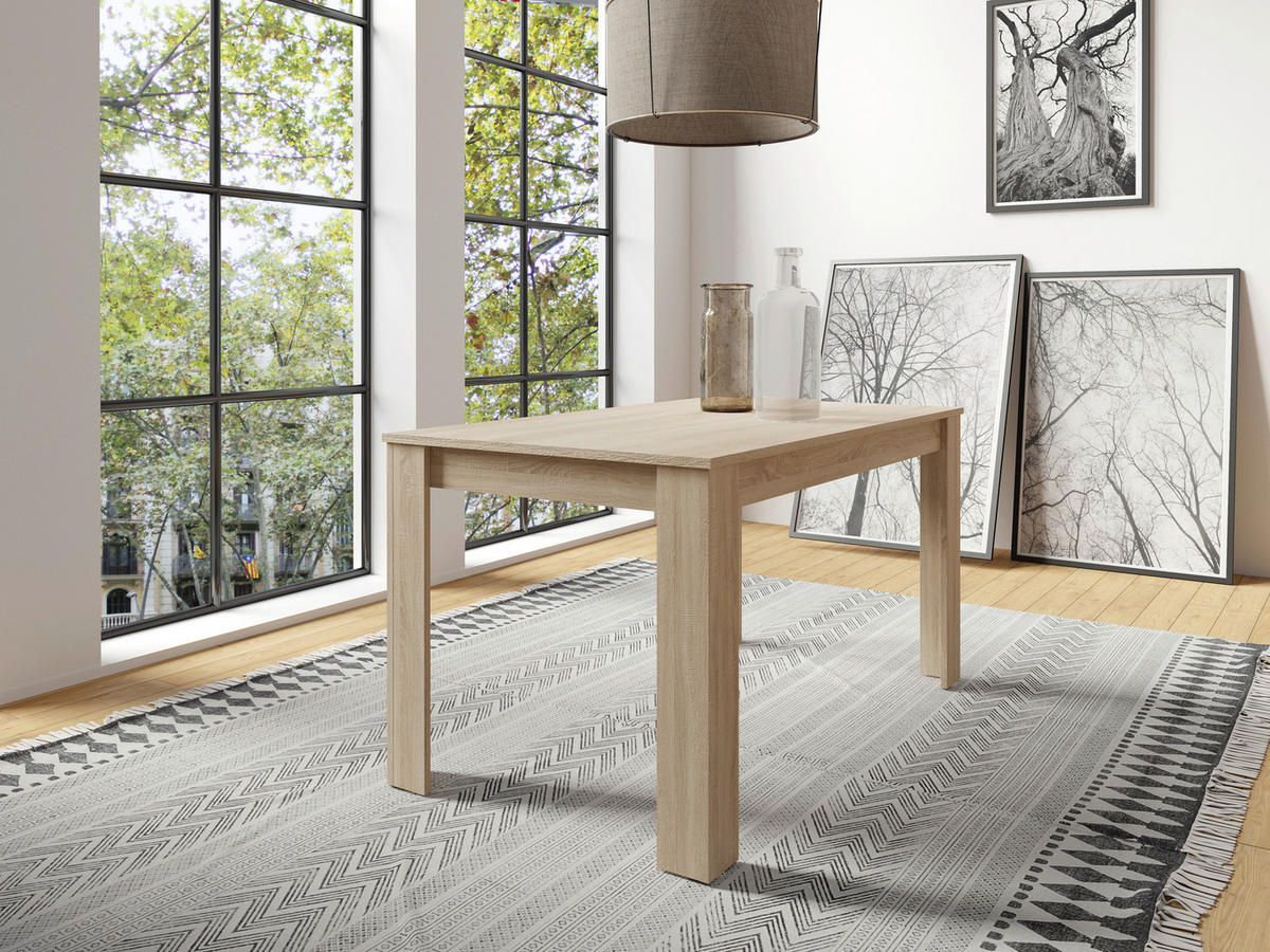 ESSTISCH 140/80/75 cm Nachbildung  Holzwerkstoff in verschiedenen Größen erhältlich, in verschiedenen Holzdekoren erhältlich Sonoma Eiche  - Sonoma Eiche, MODERN, Holzwerkstoff (140/80/75cm) - MID.YOU