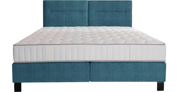 BOXSPRINGBETT 200/220 cm  in Blau  - Blau/Schwarz, KONVENTIONELL, Textil/Metall (200/220cm) - Esposa