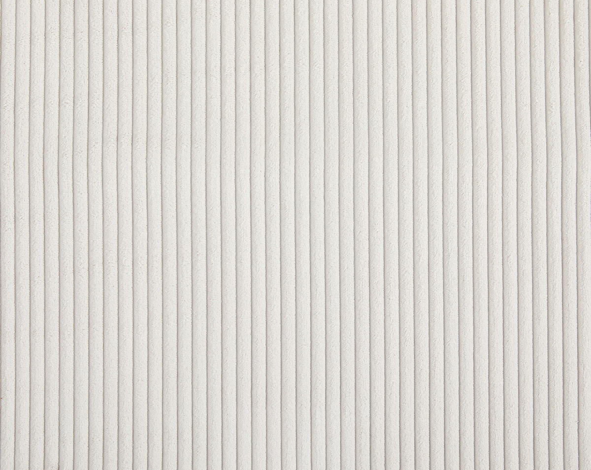 ECKSOFA in Cord, Lederlook Creme, Weiss  - Weiss/Creme, Trend, Textil (185/315cm) - Livetastic