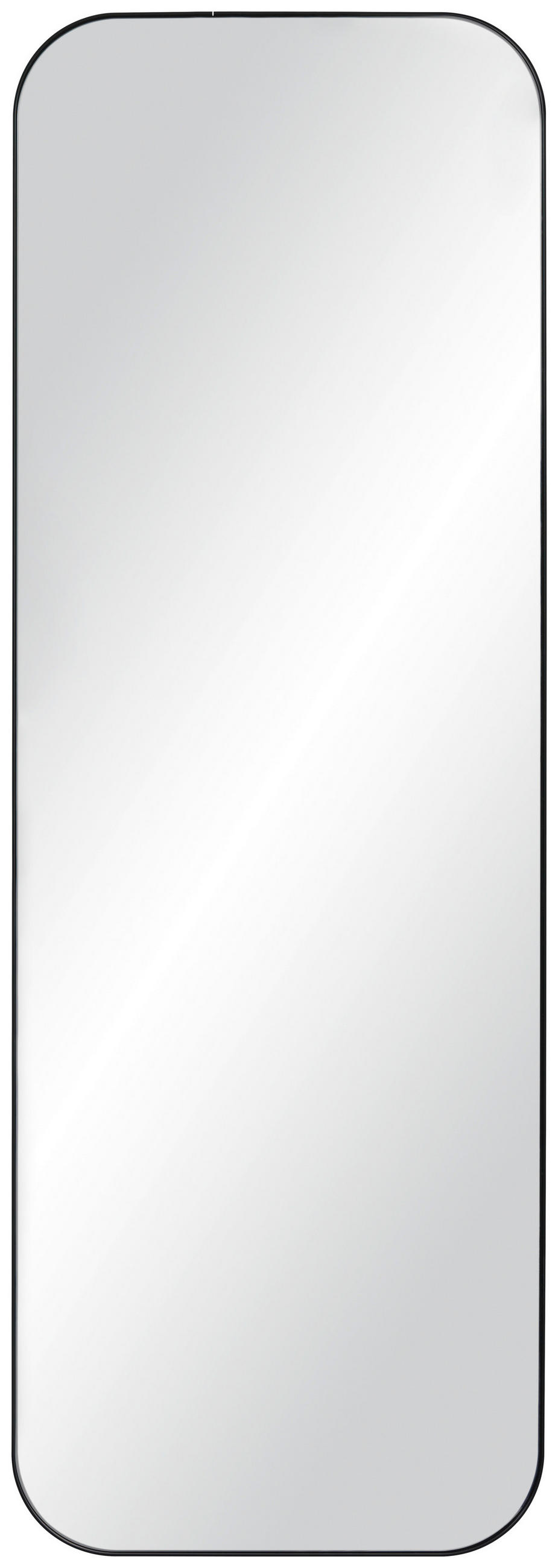 STENSKO OGLEDALO, 58,5/170,5/2,5 cm kovina, steklo  - črna, Design, kovina/steklo (58,5/170,5/2,5cm) - Xora