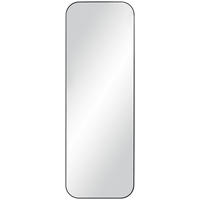 STENSKO OGLEDALO, 58,5/170,5/2,5 cm kovina, steklo  - črna, Design, kovina/steklo (58,5/170,5/2,5cm) - Xora