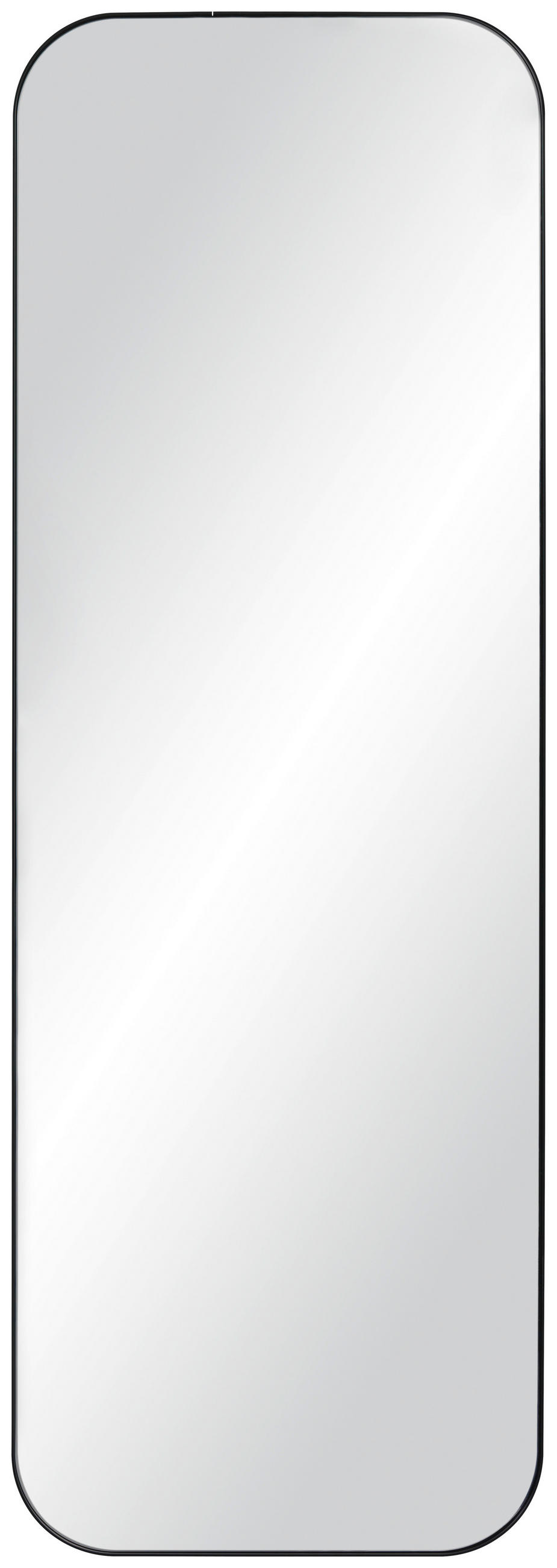 STENSKO OGLEDALO, 58,5/170,5/2,5 cm kovina, steklo  - črna, Design, kovina/steklo (58,5/170,5/2,5cm) - Xora